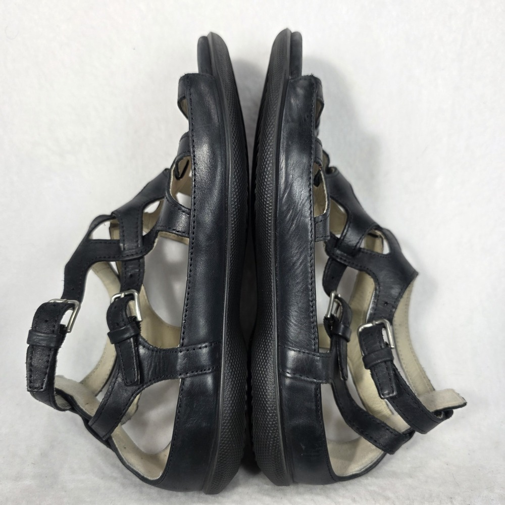 Ecco Flash Women's Leather Walking Strappy Gladiator Sandals Black Sz 37 EUC - Picture 7 of 11